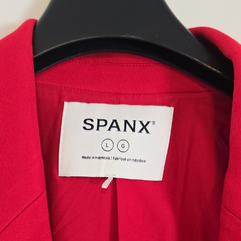 SPANX Vibrant Red Blazer and Pants Set - Picture 3 of 7